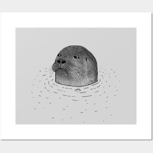 Sad Seal Posters and Art